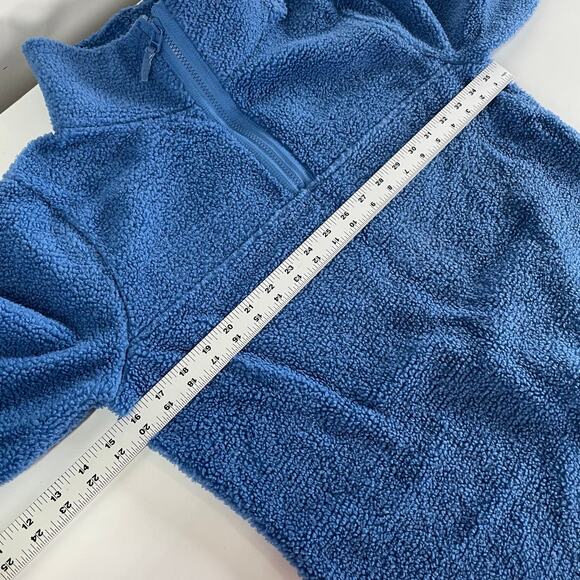 Caslon Sweater Womens Medium Blue 1/4 Zip Fleece Knit Pullover Top - Picture 7 of 7